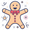 christmas cartoon, christmas gingerbread, dessert, gingerbread man, stuff toy 