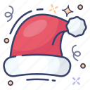christmas hat, headwear, noel, ornament, santa cap 