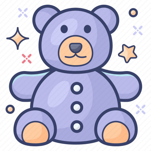 Plaything, soft toy, stuffed toy, teddy bear, toy icon - Download on Iconfinder