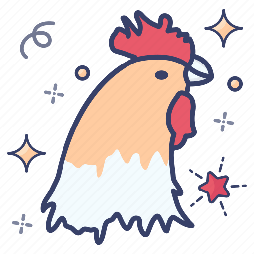 Bird, chicken, domestic animal, fowl, hen, rooster icon - Download on Iconfinder