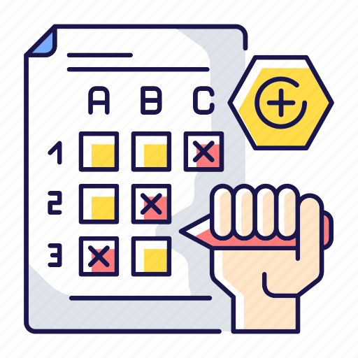 Multiple choice, exam, test, evaluation icon - Download on Iconfinder