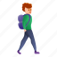 backpack, boy, child, fashion, hand, walking 