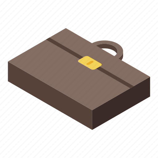 Business, cartoon, case, guide, isometric, leather, retro icon - Download on Iconfinder