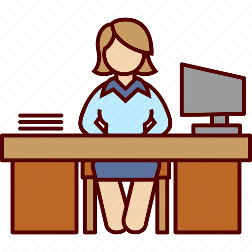 Business, office, working, desktop, ceo, woman icon - Download on Iconfinder