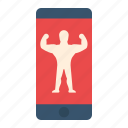 home, workout, application, training, technology, smartphone, exercise program