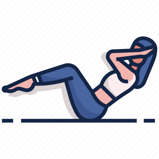 Abs, exercise, fitness, muscular, sit up, workout icon - Download on Iconfinder