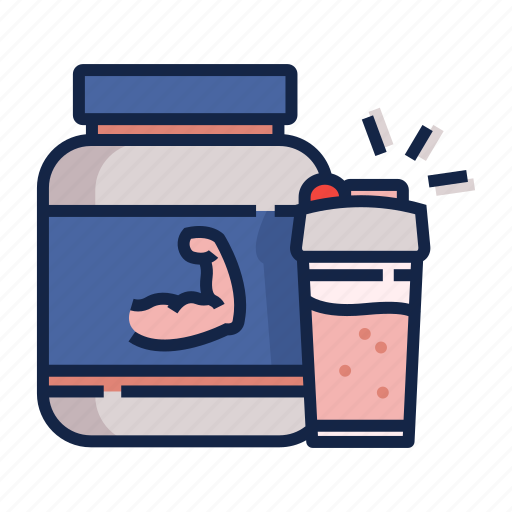 Bodybuilding, fitness, gym, protein, supplements, whey protein, workout icon - Download on Iconfinder
