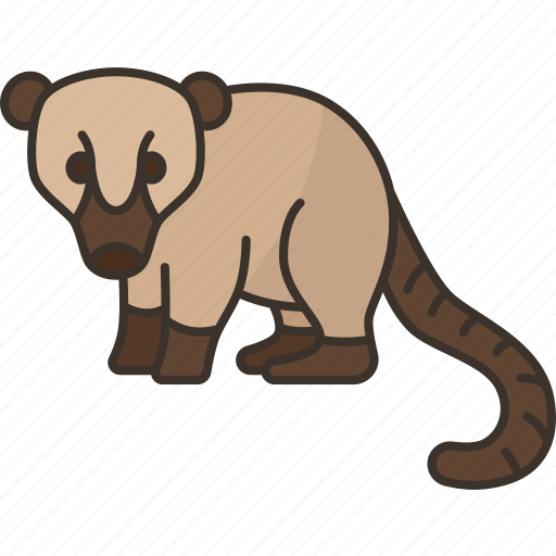 Coati, mammal, animals, wildlife, nature icon - Download on Iconfinder