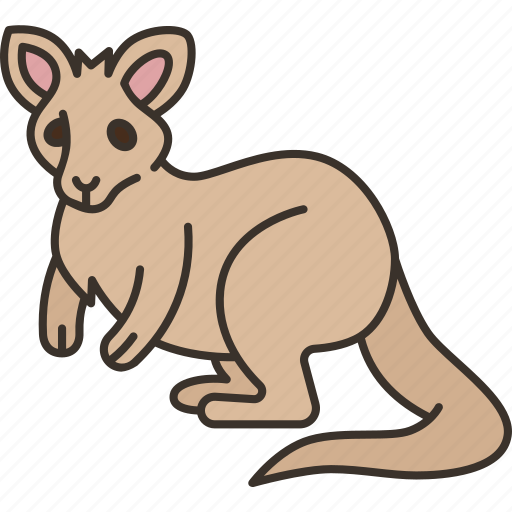 Wallaroo, marsupial, fauna, wildlife, australia icon - Download on Iconfinder