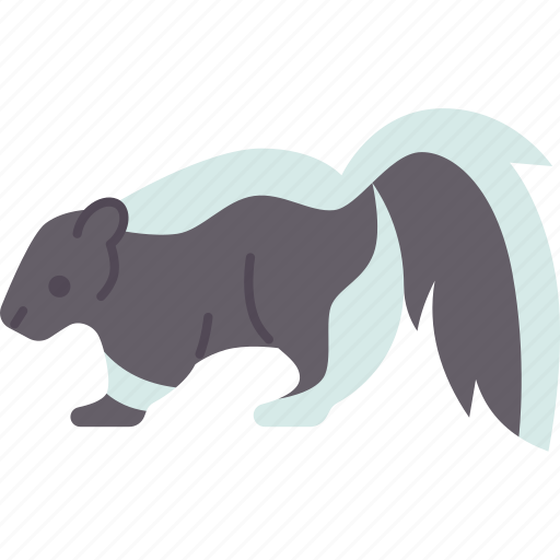 Skunk, smelly, rodent, mammal, wildlife icon - Download on Iconfinder