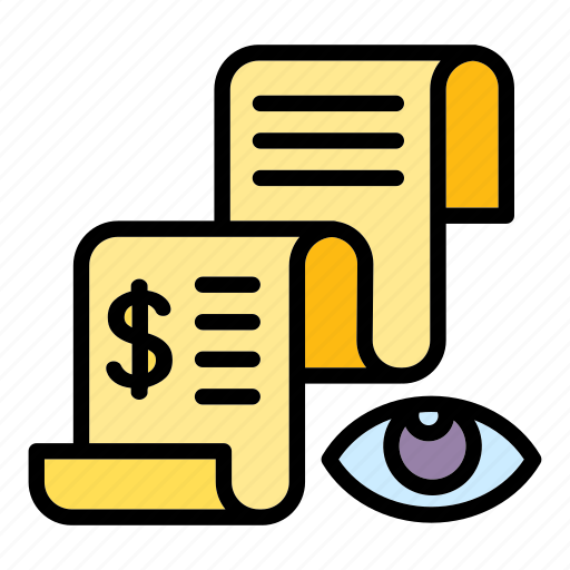 Business, expense, hand, money, person, report, see icon - Download on Iconfinder