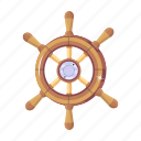 boat helm, rudder, boat wheel, ship helm, ship steering