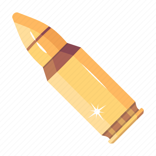 Rifle bullet, bullet, ammunition, gun bullet, weapon icon - Download on Iconfinder