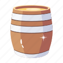 barrel, cask, wooden drum, wood barrel, wine barrel