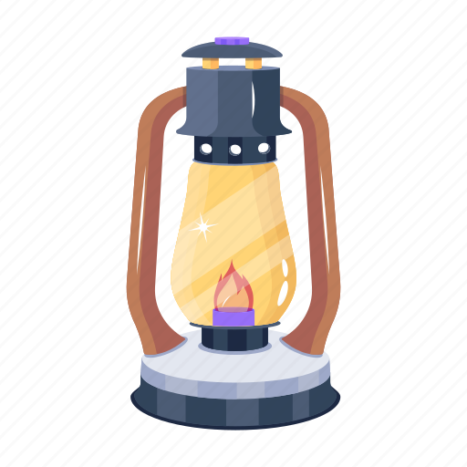 Oil lamp, gas lamp, lantern, hanging lamp, gasoline lamp icon - Download on Iconfinder