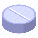 cartoon, doctor, isometric, medical, pill, round, texture