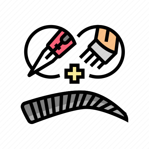 Combo, brows, eyebrow, tattoo, beauty, procedure icon - Download on Iconfinder