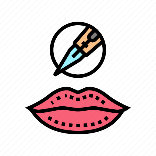 Lip, tattoo, eyebrow, beauty, procedure, correction icon - Download on Iconfinder