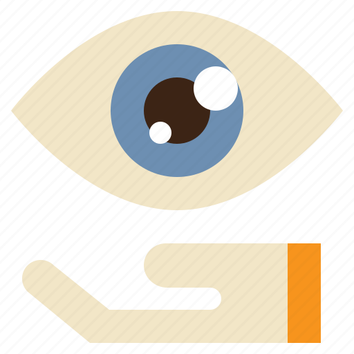 Save, support, eye, hand, care icon - Download on Iconfinder
