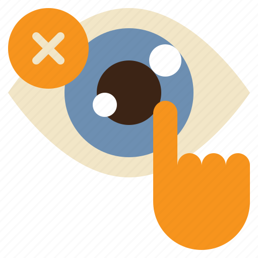 Touch, hand, eye, do, not, health, care icon - Download on Iconfinder