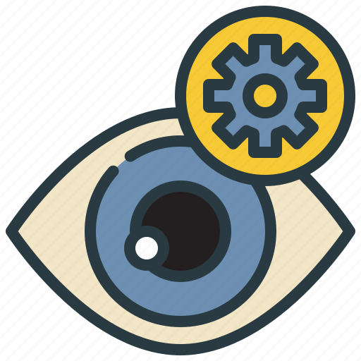 Eye, gear, repair, wheel, health, care icon - Download on Iconfinder