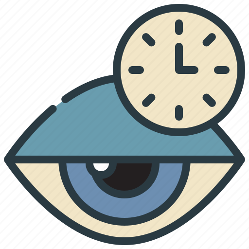 Eye, sleep, time, clock, care, health icon - Download on Iconfinder
