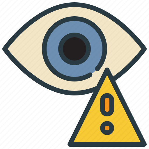 Warning, danger, exclamation, eye, health, care icon - Download on Iconfinder