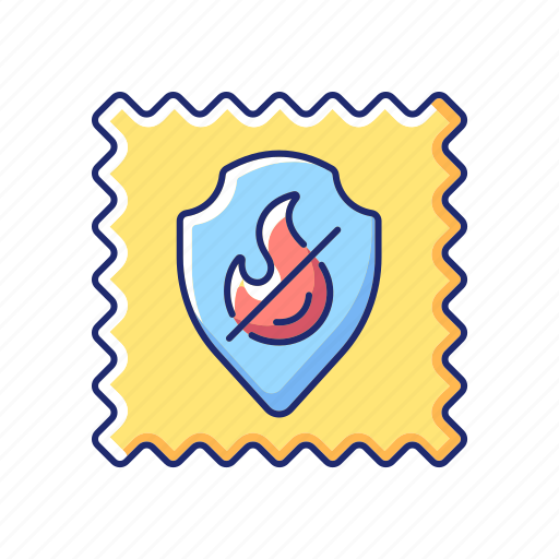 Fabric, fireproof, textile, label icon - Download on Iconfinder