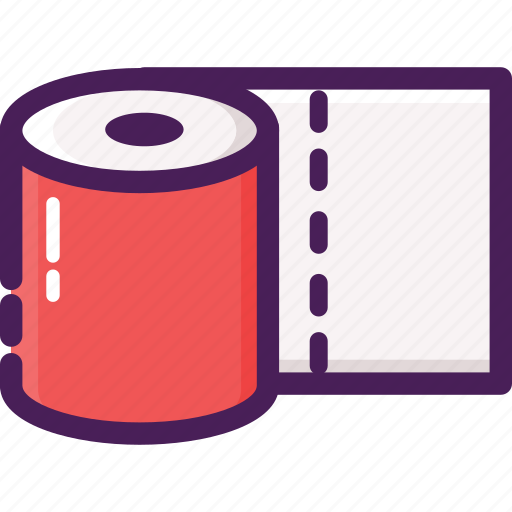 Bathroom, cleaning service, hygiene, paper, roll, tissue, toilet icon - Download on Iconfinder