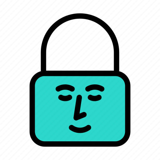 Scanning, lock, protection, face, secure icon - Download on Iconfinder