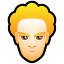 White, blond, user, man, male, face icon - Free download
