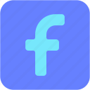 facebook, social, media, network, brand, networking, logo