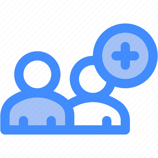 Friend, request, add, social, network, plus, member icon - Download on Iconfinder