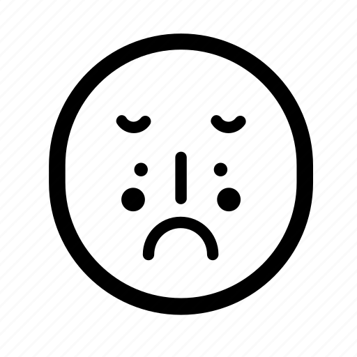 Face, mad, mood, sad, unhappy, emotion, feel icon - Download on Iconfinder