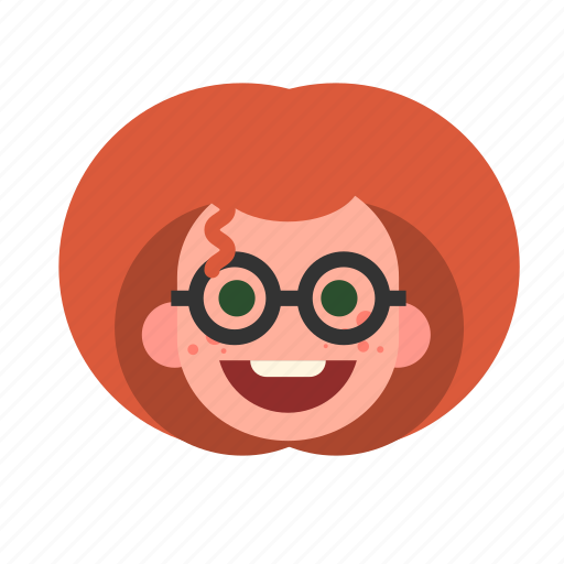 Face, ginger, glasses, head, lady, redhead, woman icon - Download on Iconfinder