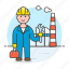 builder, engineer, factory, industry, male, plant, production, worker 
