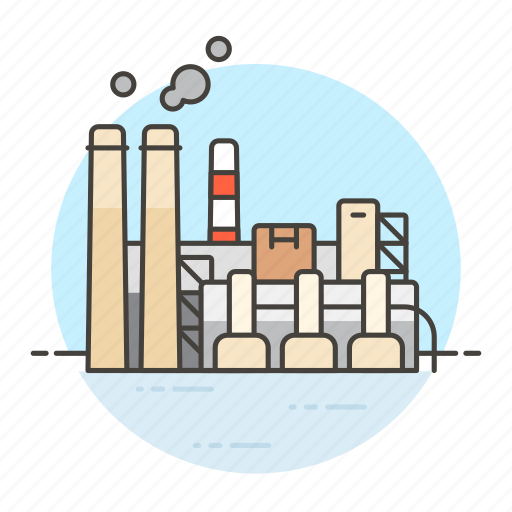 Building, facility, factory, industry, machinery, manufacturing, plant icon - Download on Iconfinder