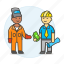 builder, deal, engineer, factory, foreman, male, payment, supervisor, welder, worker 