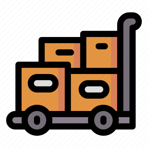 Box, cart, industry, package, logistic, factory icon - Download on Iconfinder