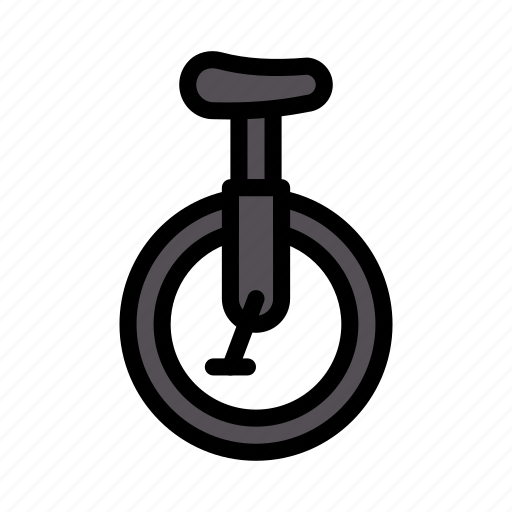 Unicycle, fair, circus, wheel, bicycle icon - Download on Iconfinder
