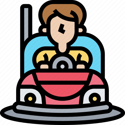 Bumper, car, electric, funfair, amusement icon - Download on Iconfinder