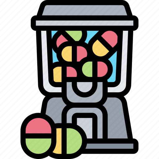 Candy, gumball, machine, dispenser, vending icon - Download on Iconfinder