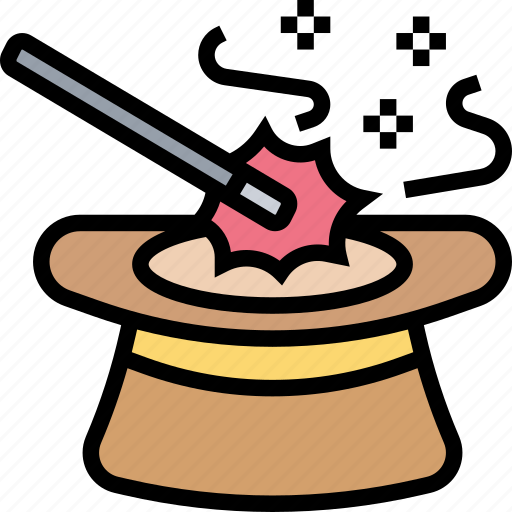 Hat, magic, trick, show, entertainment icon - Download on Iconfinder