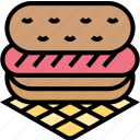 hotdog, food, snack, sausage, lunch