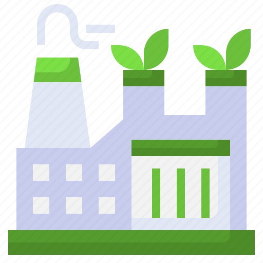 Eco, friendly, sustainable, energy, factory, ecology, environment icon - Download on Iconfinder