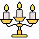 candelabra, candles, christmas, church, decoration
