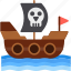 pirate, ship, adventure, ocean, sail, sea, wooden 