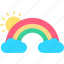 rainbow, color, forecast, gay, sun, weather 