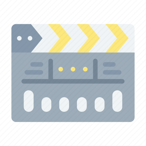 Clapperboard, entertainment, movie, production, video icon - Download on Iconfinder