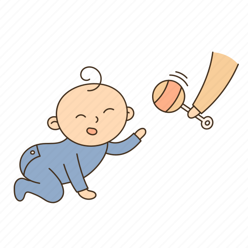 Baby, crawling, infant, kid, toddler illustration - Download on Iconfinder